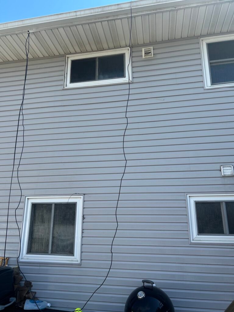House exterior after professional cleaning